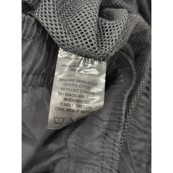 Y2K Black Track Pants Pink Piping Three Hearts Size Small Retro Streetwear - Picture 7 of 10